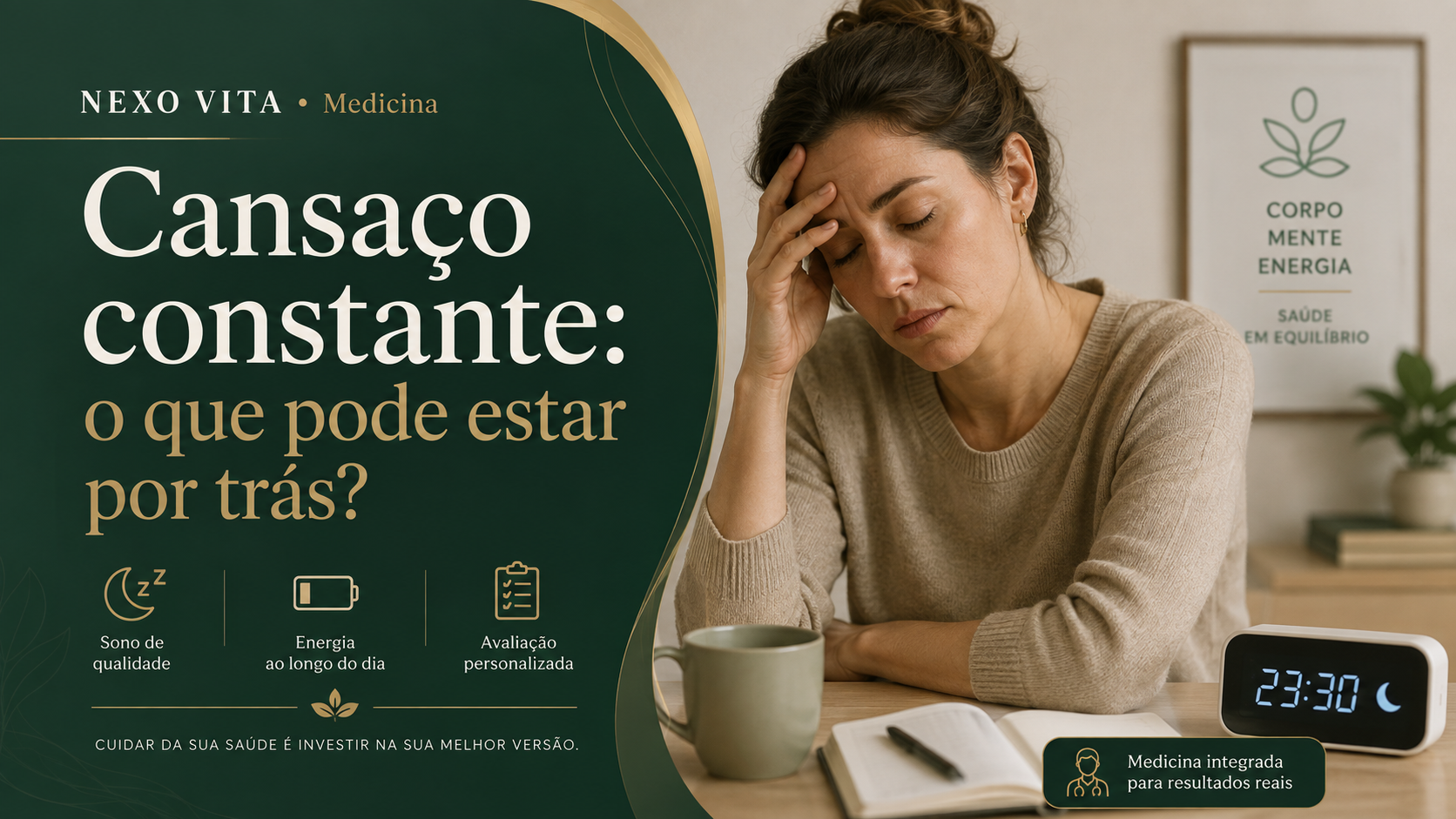 Pessoa cansada apoiando a cabeça durante o dia
