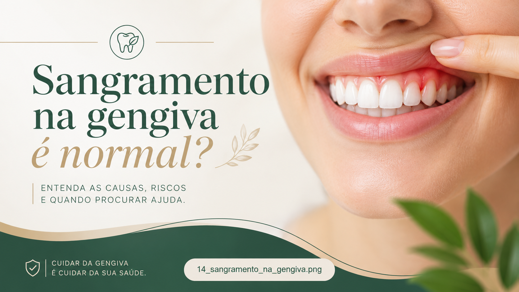 Escovação dentária com atenção à saúde da gengiva